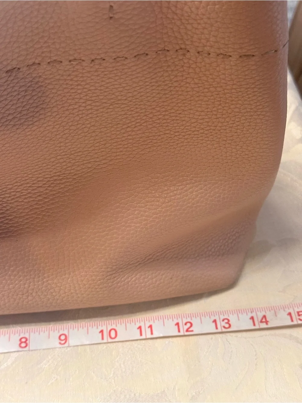 Tory Burch Thea tote Neutral Blush Pebbled Leather Shoulder Tote